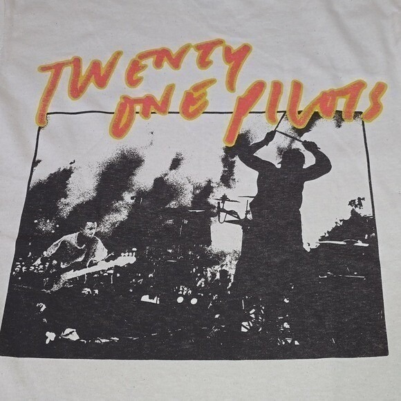 Twenty One Pilots Clancy Era Navigating Official Merch Band Tee tøp Cream S - Picture 4 of 7